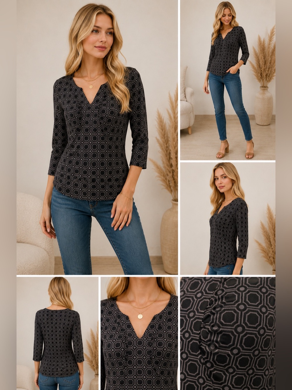 New York & Company Women Top Size M